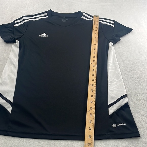 Adidas 16/18 Youth Black White Athletic Shirt - Picture 2 of 8